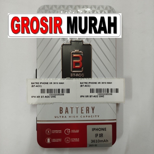 Batre Iphone Xr 3610 Mah (Bt-Acc Ultra High Capacity)