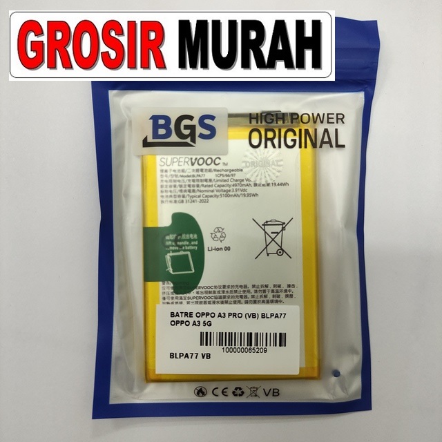 Batre Oppo A3 Pro BLPA77 VB Oppo A3 5G