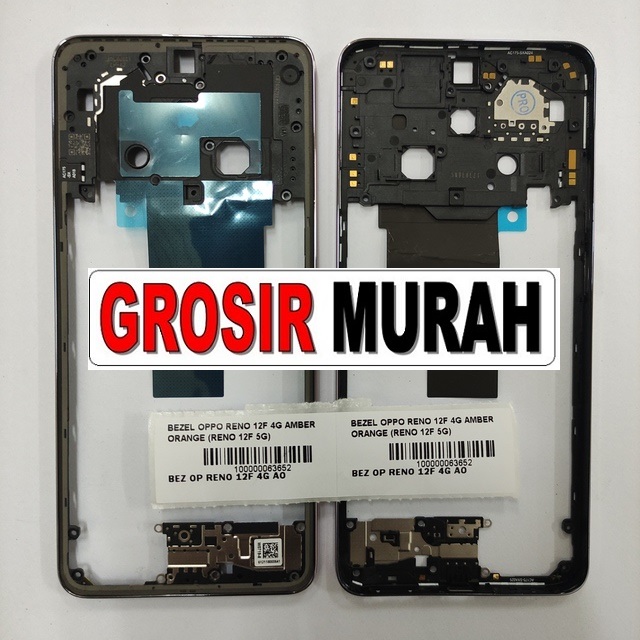 Bezel Oppo Reno 12F 4G 5G Amber Orange