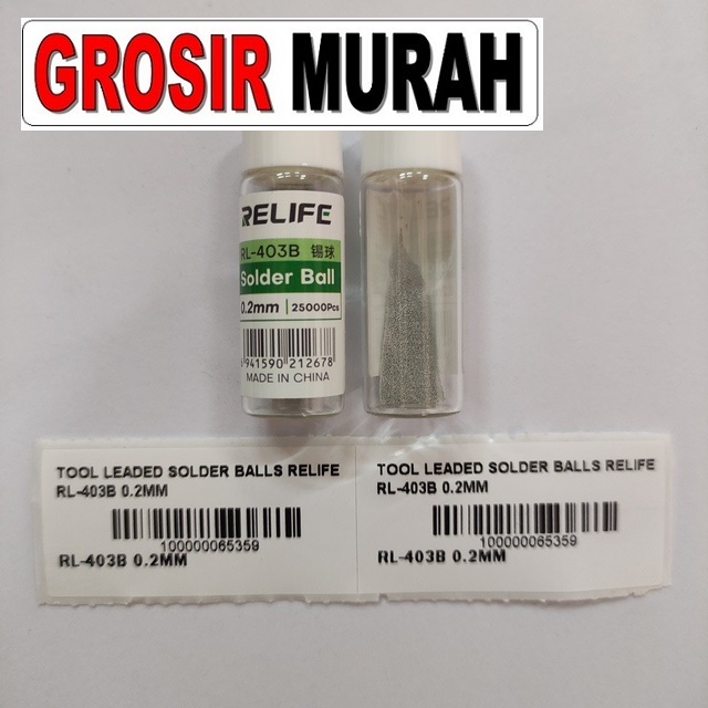 Jual Leaded Solder Balls Relife Rl-403B 0.2Mm