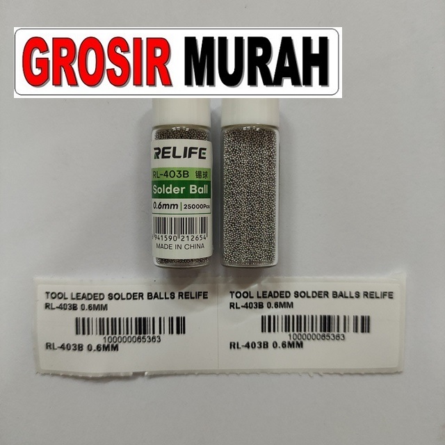Jual Leaded Solder Balls Relife Rl-403B 0.6Mm