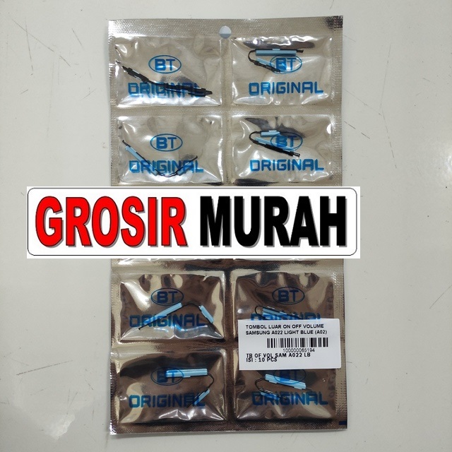 Tombol Luar On Off Volume Samsung A022 A02 Light Blue