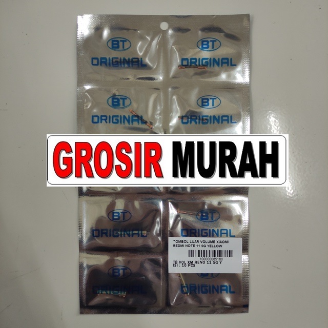 Tombol Luar Volume Redmi Note 11 5G Yellow