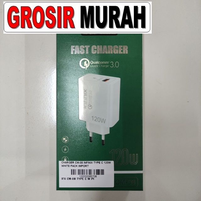Charger Cm-08 Infinix Type C 120W Pack Import