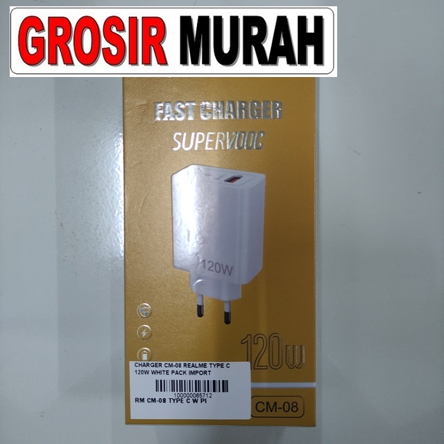 Charger Cm-08 Realme Type C 120W Pack Import