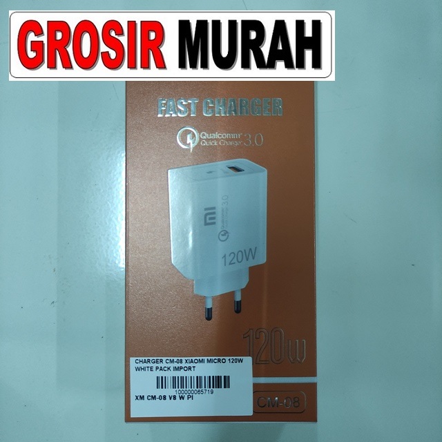 Charger Cm-08 Xiaomi Micro 120W Pack Import