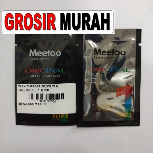 Jual Flexi Charger Xiaomi Mi A3 Meetoo Ori Fleksibel Flexible Fleksi Flexibel Flex Con Tc Connector Pcb Konektor cas papan charging
