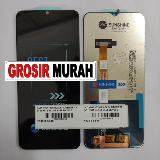 LCD Vivo Y33S 4G Sunshine kompatibel Y31 Y51S Y52 5G Y55S 5G Y55 5G Y56 5G Y72 5G Y74S Y75 5G Y76S
