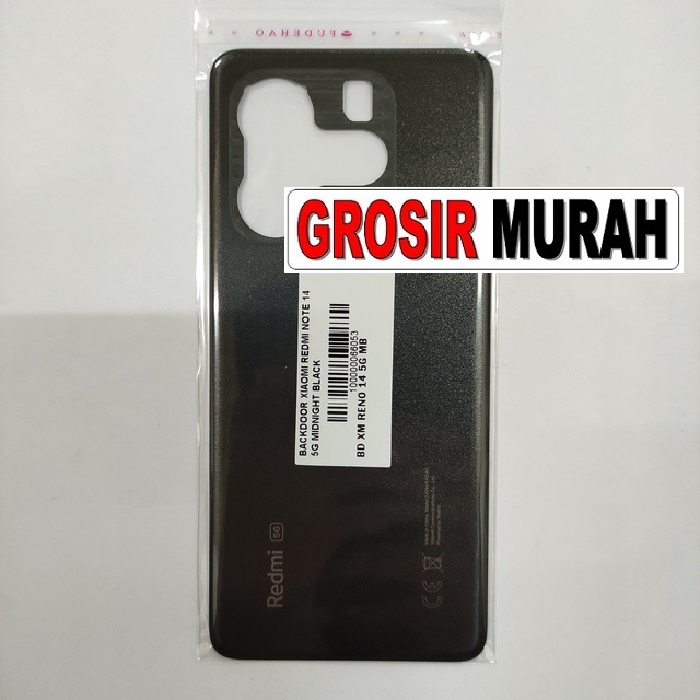 Backdoor Redmi Note 14 5G Midnight Black