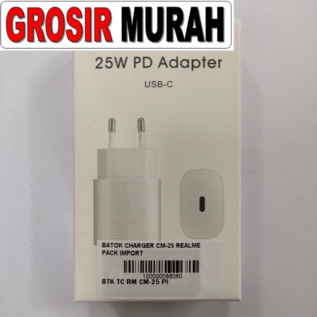Batok Charger Cm-25 Realme Pack Import