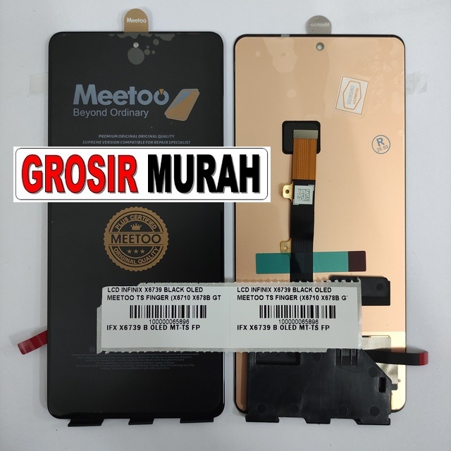 LCD Infinix X6739 OLED Meetoo untuk GT 10 Pro, Note 30 VIP, dan Tecno 20 Pro