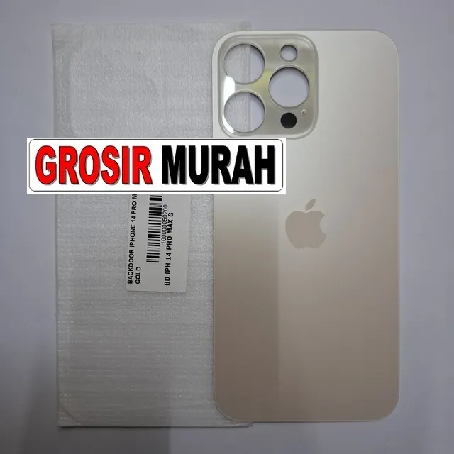 Backdoor iPhone 14 Pro Max Gold sparepart housing belakang
