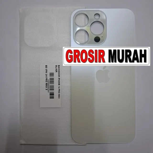 Backdoor iPhone 14 Pro Max Silver sparepart housing belakang