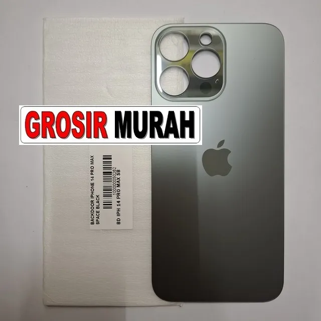 Backdoor iPhone 14 Pro Max Space Black sparepart housing belakang