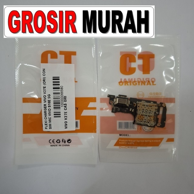 Flexi Charger Vivo V27E Ori Con Sim Mic Vivo S16E 5G