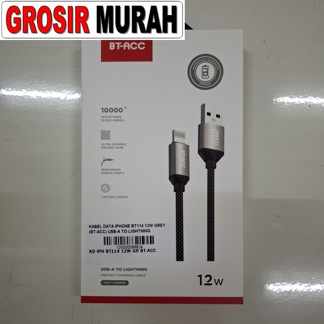 Kabel Data iPhone BT114 12W BT-Acc USB-A to Lightning