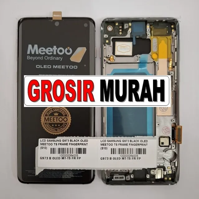 LCD Samsung G973 OLED Meetoo Frame Fingerprint Galaxy S10 4G