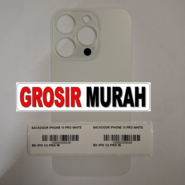 Backdoor iPhone 15 Pro Warna Putih
