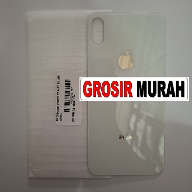 Backdoor iPhone XS Max Silver White
