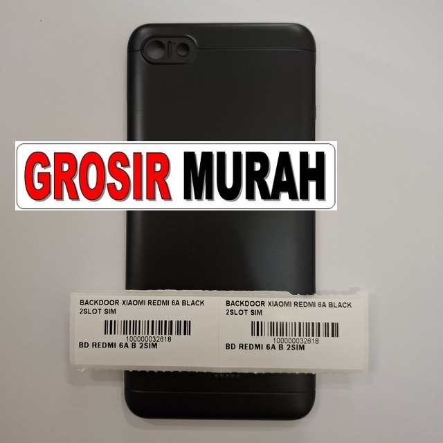 Backdoor Redmi 6A 2 Slot SIM Black