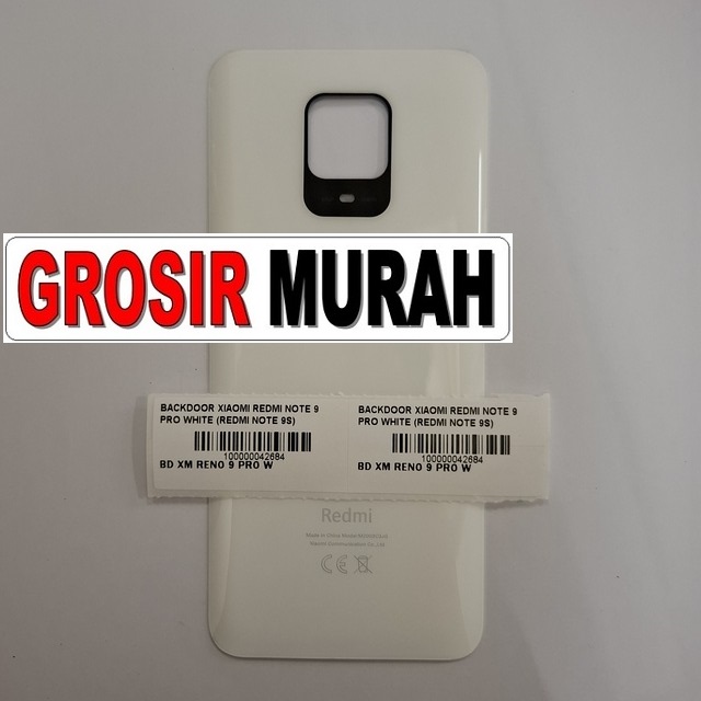 Backdoor Xiaomi Redmi Note 9 Pro Redmi Note 9S White