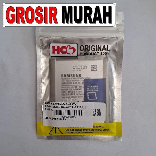 Batre Samsung A505 EB-BA505ABU VV kompatibel Galaxy A50, A30, A20, A50S, A30S