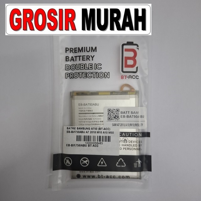 Batre Samsung A750 Bt-acc Eb-Ba750Abu A7 2018 M10 A10 M50