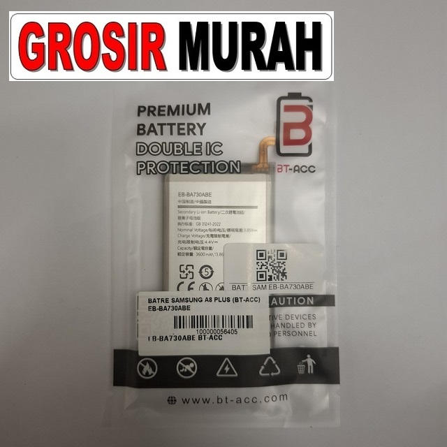 Batre Samsung A8 Plus Bt-acc EB-BA730ABE