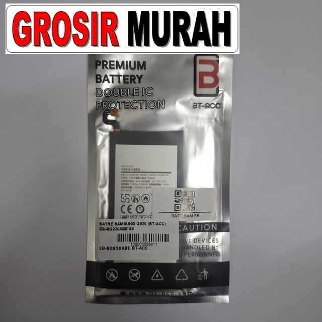 Batre Samsung G920 Bt-acc Eb-Bg920Abe S6