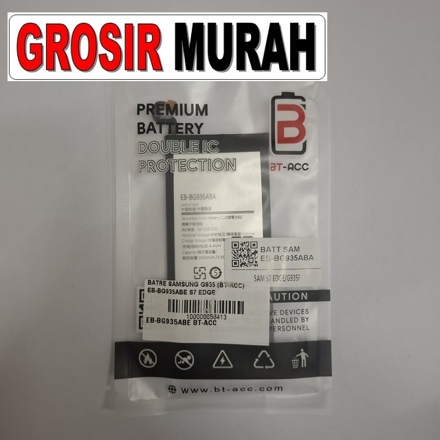 Batre Samsung G935 Bt-acc Eb-Bg935Abe S7 Edge