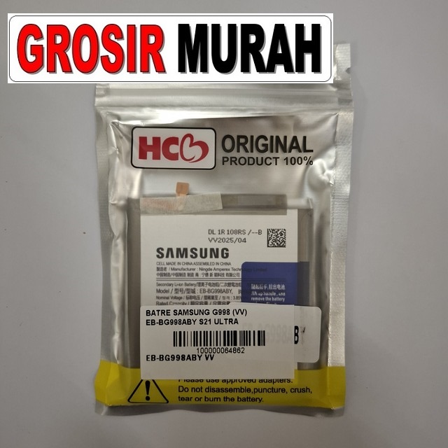 Batre Samsung G998 VV Eb-Bg998Aby S21 Ultra