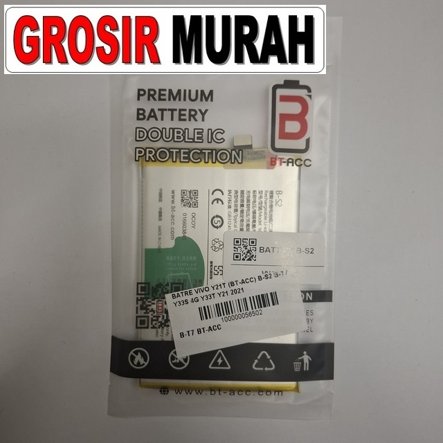 Batre Vivo Y21T B-S2 BT-ACC B-T7 kompatibel Y33S Y33T Y21 2021