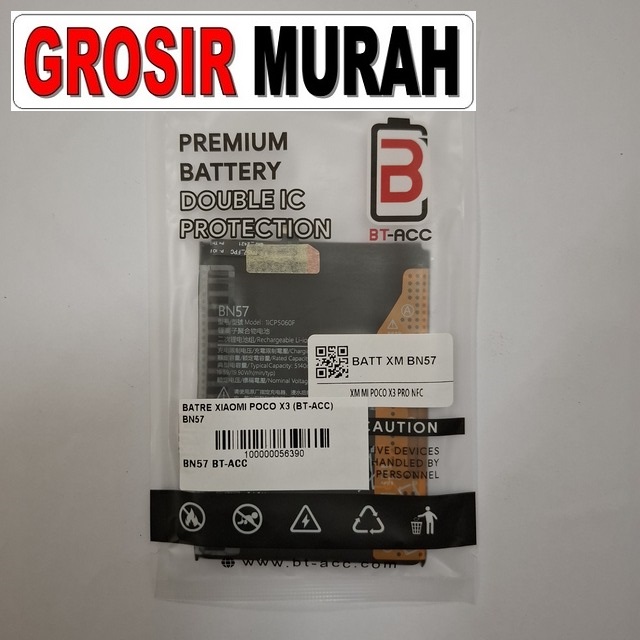 Batre Xiaomi Poco X3 BN57 BT-ACC