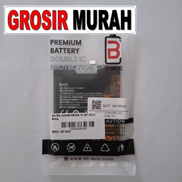 Batre Redmi 10 BN5A Bt-Acc