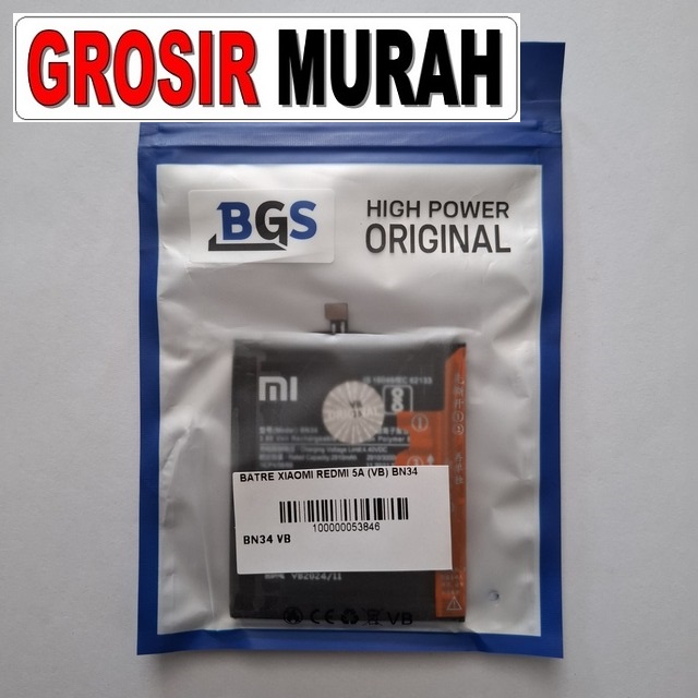 Batre Xiaomi Redmi 5A BN34 VB