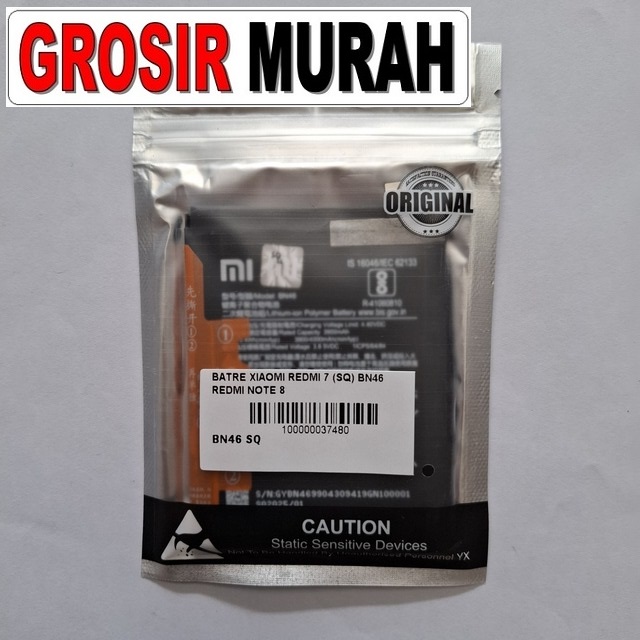 Batre Xiaomi Redmi 7 BN46 / Redmi Note 8 Sq
