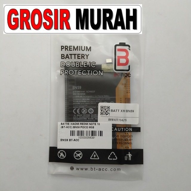 Batre Redmi Note 10 BN59 Bt-Acc kompatibel Poco M5S