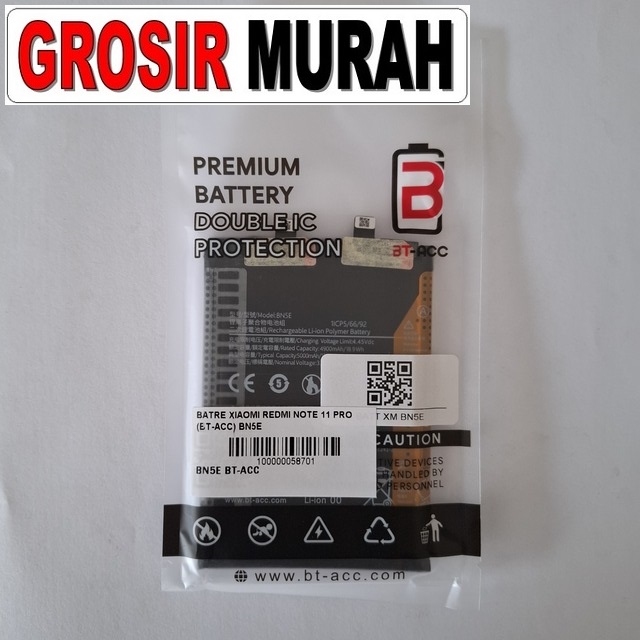 Batre Redmi Note 11 Pro BT-ACC BN5E