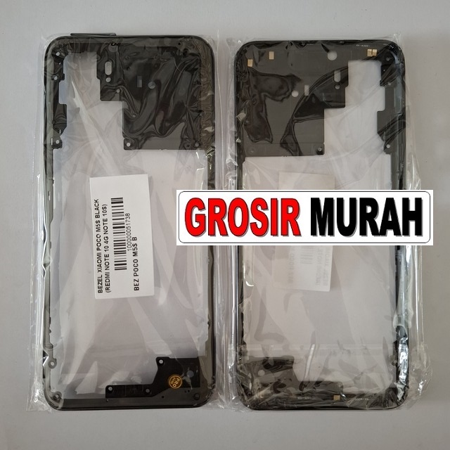 Bezel Poco M5S Redmi Note 10 4G Note 10S Black
