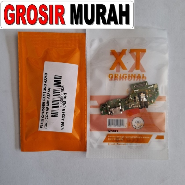 Flexi Charger Samsung A226B Ori Con Hf Mic A22 5G