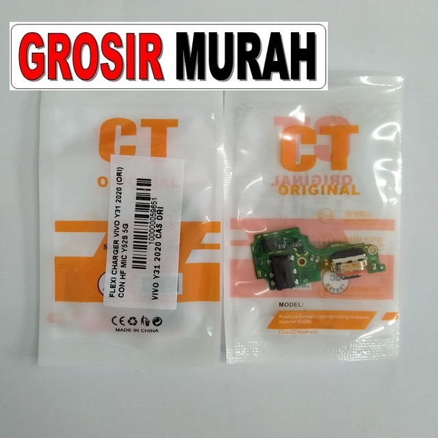 Flexi Charger Vivo Y31 2020 Ori Con Hf Mic Y52S 5G