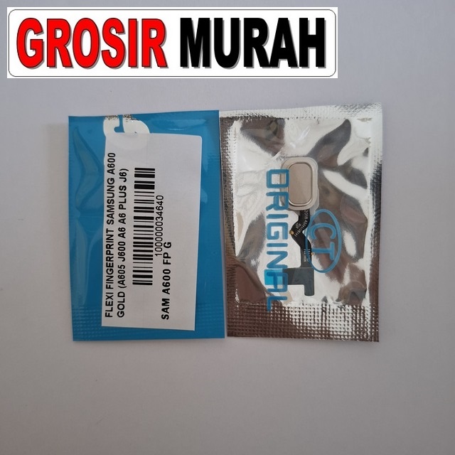 Flexi Fingerprint Samsung A600 A605 J600 Gold