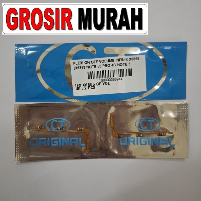 Flexi On Off Volume Infinix X6855 X6858 Note 50 Pro 4G Note 50 4G