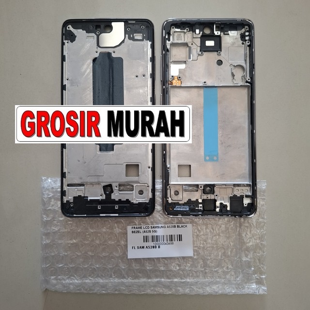 Frame LCD Samsung A528B A52S 5G Black Bezel