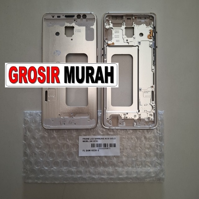 Frame LCD Samsung A530 A8 2018 Gold Bezel