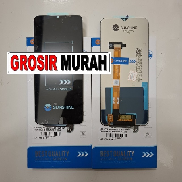 LCD Oppo A16 2021 Sunshine Black C11 A16S A54S Realme C25 C25S Narzo 50A