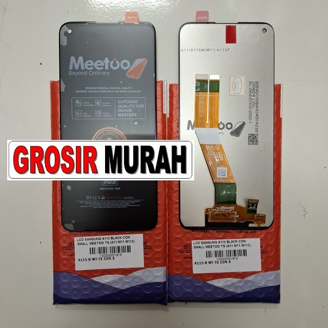 LCD Samsung A115 Con Small Meetoo A11 M11 M115 Black