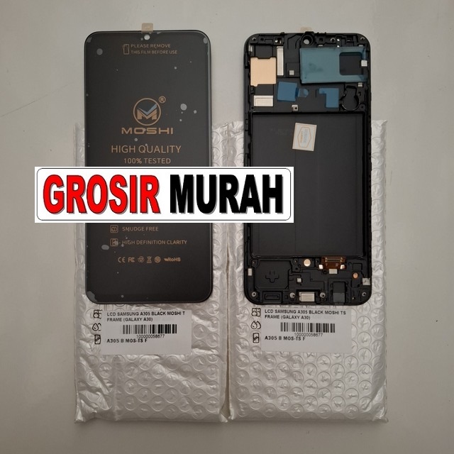 LCD Samsung A305 Moshi Frame A30 A505 A50 Black