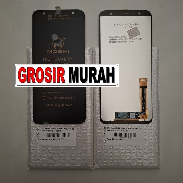 LCD Samsung J610 Moshi (kompatibel J415, J6 Plus, J4 Plus) warna Black