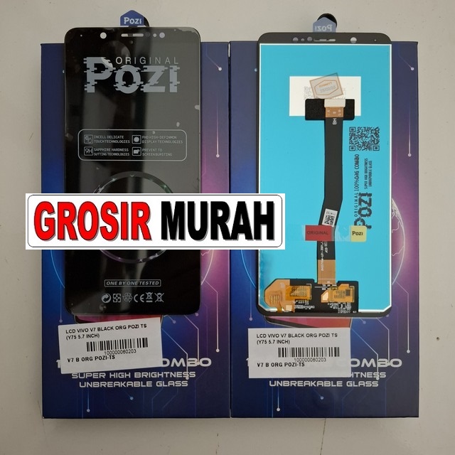 LCD Vivo V7 Org Pozi Black untuk Vivo Y75 5.7 Inch